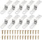 uxcell 10 Pcs Z Shape Corner Bracket, 0.7 Inch Right Angle Picture