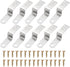 uxcell 10 Pcs Z Shape Corner Bracket, 0.7 Inch Right Angle Picture