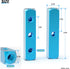 TAILONZ PNEUMATIC 1/4" Blue 3 Way 6 Port Pneumatic Shunt Aluminum Block Pneumatic Manifold Air Distribution Block Air path exhaust air source distributor,Compressed Air Manifold Pneumatic Block by TAILONZ PNEUMATIC