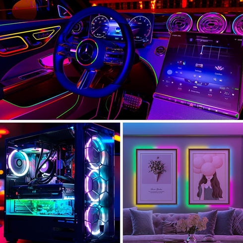 WS2812B 2.7mm 0807SMD DC5V 3.2FT 160Pixels/m 160LED IP30 BTF-LIGHTING IC RGB Ultra Narrow LED Strip Individually