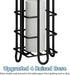 4 Toilet Paper Holder Stand with Storage Shelf, Free Standing Tissue Paper Roll Dispenser Stainless Steel for Bathroom