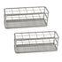2pcs Stainless Steel Test Tube Racks, 12 Holes, Wire Constructed Holder for Dia.=21mm Tubes