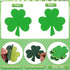 MixTeach 360 Pcs St. Patrick's Day Shamrocks Cutouts, 4 Inch Paper Clover Cut-Outs for Irish Party Kids School Craft