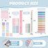 Jutom 39 Pcs Aesthetic Book Annotation Kit, Pencil Case Bag with Highlighter Gel Pen, Sticky Notes, Bible Study Supplies