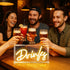 Drinks Neon Sign, Drinks Signs USB LED Desk Lightbox with ON/OFF Switch, Light Up Sign for Table Decor, Home Bar
