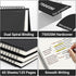 EUSOAR Large A4 Spiral Notebook, 3 Packs, 11" x 8.5", 120 Pages Dot Grid for Sketching, Math, College Office
