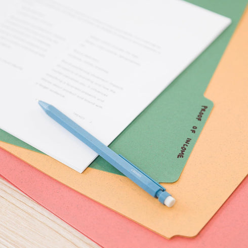 U Brands U-Eco Poly File Folders, Set of 24, Assorted Brights, 1/3-Cut Tabs, 100% Recycled Labels