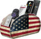 Fintie Remote Control Holder, Vegan Leather Caddy with 5 Compartments, Fits TV Remotes, Media Controllers, Office