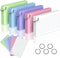Gehanfai 250 Count Colored Index Cards 3 x 5 Inch, Lined Flash Cards