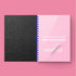 HOUYEE Binding Covers and Combs Set, 50 Pcs Leather Texture Paper Binding Covers, 50 Pcs Clear Covers