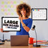Polegas Magnetic White Board Dry Erase Calendar, 16" x 12" Monthly Calendar for Wall, Small Double Side Board (Black)