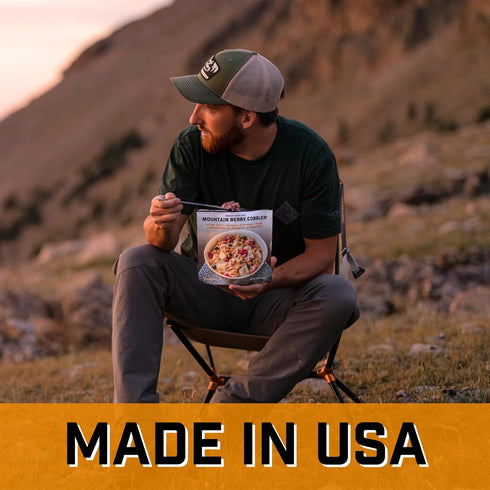 Peak Refuel Mountain Berry Cobbler | Real Ingredients | Premium Freeze Dried Food | 2 Servings