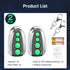 CreaCity M12 4-Button (2-Pack) Remote Control Transmitter for Swing/Sliding Gate Opener, Compatible with Lockmaster