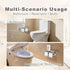 BryXvis Holder,304 No More Phone Drops, Family Friendly Rounded Corners,Toilet Paper Holder with Shelf,Double Roll Wall