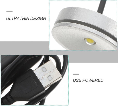 3w 4000k Ac5 SOLUSTRE LED Aluminum Floodlight Neutral Diffuser USB Mini Desk Lamp Under Cabinet and Bedside Lighting