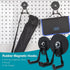 Strong Magnetic Hooks, 3.46" Garage Magnet Hooks with Anti-Slip Coating, 2 Pack Heavy Duty Storage Utility Hooks