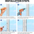 Window Sash Locks - 4 Pack Replacement Sash Locks, White, Fits Vinyl Sliding Windows for Anti-Theft
