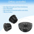 18Pcs Grommet Grommet 0.51"(13mm) Grommet uxcell Desk Black, Snap Bushing with Shutter for Holes with Mounting, Round