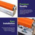 2 Pack Polyurethane Coated Roller with Bracket - Durable Conveyor Rollers for Smooth Material Handling - 1.5" Diameter,