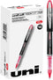 uniball Vision Elite Roller Ball Pen, Stick, Extra-Fine 0.5mm, Red Ink, Black/Red Barrel