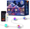 JOH Permanent Outdoor Lights,100FT RGB+IC Smart Eave Lights with DIY Color, IP67