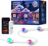 JOH Permanent Outdoor Lights,100FT RGB+IC Smart Eave Lights with DIY Color, IP67