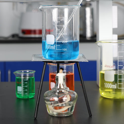 stonylab 150 ml Alcohol Lamp, Classic Style Glass Bunsen Burners Lab Heating Equipment for Low Temperature Heating, No