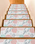 BOHOOSKYLAR Gray Lobster Stair Treads Ocean Starfish Coral Shell Marine Life Indoor Non