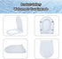 MinSha 17 14 inches, D-shaped/U-shaped toilet seat, x soft close silent cover, heavy-duty PP material, quick release