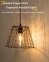 IP44 Battery Operated Chandelier with Remote, Waterproof Outdoor Pendant Light, No Wiring Needed Gazebo Lights