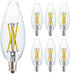 6 Pack E12 Candelabra LED Bulb 40 Watt Equivalent,4W Type B 5000K
