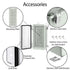 LeMotech Electrical Box, IP67 Waterproof Hinged Clear Cover Junction Box, ABS Plastic Enclosure with Mounting Plate,