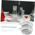100Pcs Aluminum Foil Sample Weighing Tray, Disposable Foil Plates for Labs, Lightweight Pans for Accurate Weighing