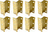 QCAA Three Fold Shutter Hinge, Half Surface for Shutter, Cabinet, Furniture, 2-1/2"