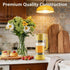 EAOEIHD 2026 12Oz Upgrade Honey Dispenser No Drip with Base, Multipurpose Honey Glass Bottle, Glass Honeys and Syrup