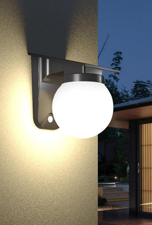 Solar Porch Lights Outdoor, Dusk to Dawn Solar Wall Lights Outdoor Ip65