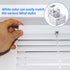 Jetec 8 Pieces 1 Inch White Blind Brackets, Profile Box Mounting Bracket for Window Blinds Headrail
