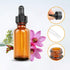 1oz Amber Glass Bottles for Essential Oils, Pack of 12 with Glass Eye Dropper