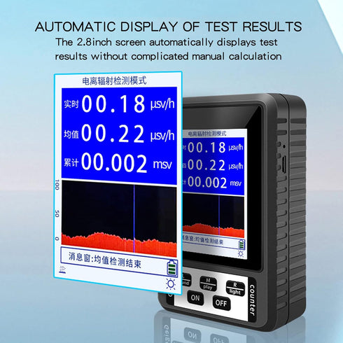 Dpofirs Portable Mini Nuclear Radiation Detector, Handheld Geiger Counter with LCD Display, Upgraded Gamma Monitor