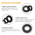 500Pcs Nylon Flat Washer Assortment Set, 8 Sizes - M2, M2.5, M3, M4, M5, M6, M8, M10 (Black)