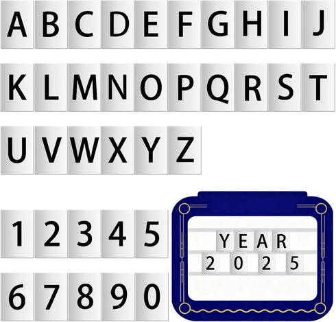 4 Sets 3 2.54 Inch 2 Sets 2 Sets x Bottle Service Sign Replacement Cards with Letters and Numbers, Led Light Vip