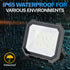 1 Pack 100W 10000LM 5.9FT IP65 6000K Leddictive LED Flood Lights Outdoor, Super Bright Floodlight Outside Work Light