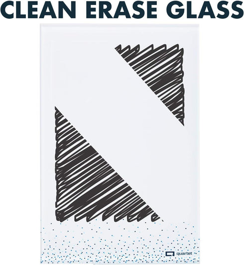 Quartet Glass Desktop Notepad, 9" x 6", Whiteboard, Dry Erase Surface, 2 Pack