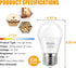 LED Bulb 3W Equivalent, 25 Watt Light Bulbs, E26 Base, Warm White 2700K, Energy Saving, 4 Pack for Home