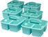 Storex 3-Compartment Small Caddy – Multipurpose Classroom Organizer with Handle, Teal, 5-Pack (00952U06C), 9.25 x 9.25