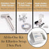 2 Sets, Handheld Bidet Sprayer Kit for Toilet Adjustable Water Pressure, Stainless Steel Jet Spray Kit with Bidet Hose