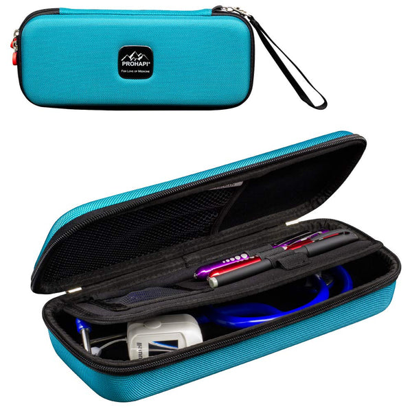 Hard Stethoscope Case, Large Carrying Case with ID Slot, Compatible with 3M Littmann/ADC/Omron/MDF Stethoscope