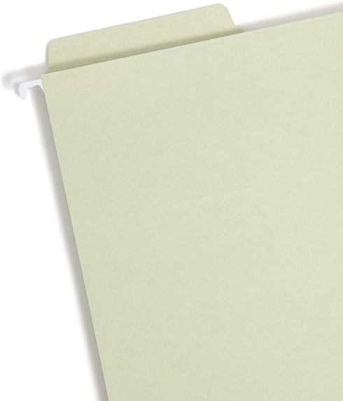 Smead FasTab Hanging Box Bottom File Folder, 2” Expansion, Letter Size, Moss, 20 per Box (64201)