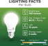 Bioluz LED Light Bulbs 40 Watt, 4000K Cool White, 6 Watts = 40W Non-Dimmable A19, 6 Pack