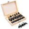 UTRUSTTO Router Bits 1/4 Inch Shank 12 Pieces, Tungsten Carbide 1/4" Router Bit
